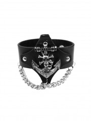 Kunstleder Armband Anker