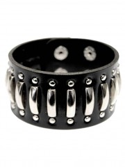 Kunstleder Armband Flachnieten