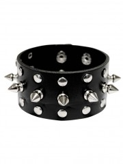 Kunstleder Armband Killernieten und Flachnieten