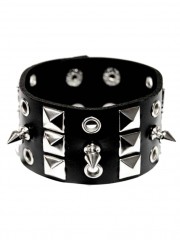 Kunstleder Armband Ösen und Nieten