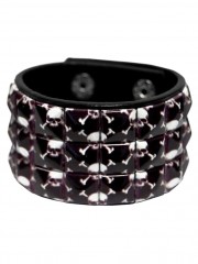 Kunstleder Armband Piratenskulls