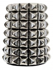 Leder Armband Pyramiden Nieten 7 reihig