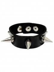 Kunstleder Armband Spitzen Nieten klein