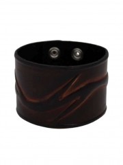 Kunstleder Armband braun