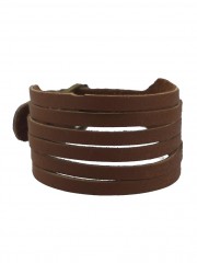 Leder Armband Biker braun