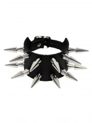 Leder Armband Conenieten 2 reihig
