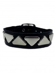 Leder Armband Dreieck Nieten
