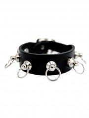 Leder Armband Ringe klein