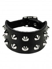 Leder Armband Spike Nieten