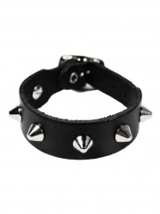 Leder Armband Spitznieten 1 reihig