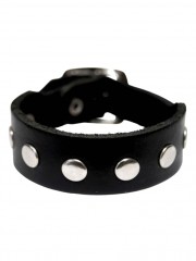 Leder Armband mit Flachnieten 1 reihig