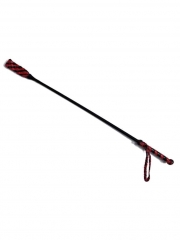 Leder Gerte Peitsche rot schwarz