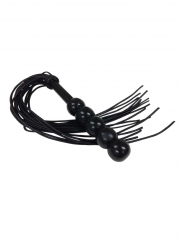 Leder Peitsche mit 18 Riemen Kugelgriff