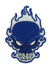 Aufnäher Skull blau