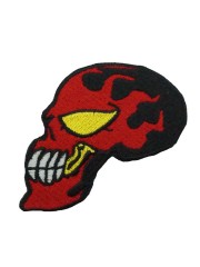 Aufnäher Skull rot groß