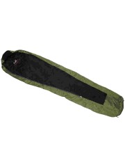 leichter Mumienschlafsack oliv schwarz