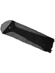 leichter Mumienschlafsack schwarz grau