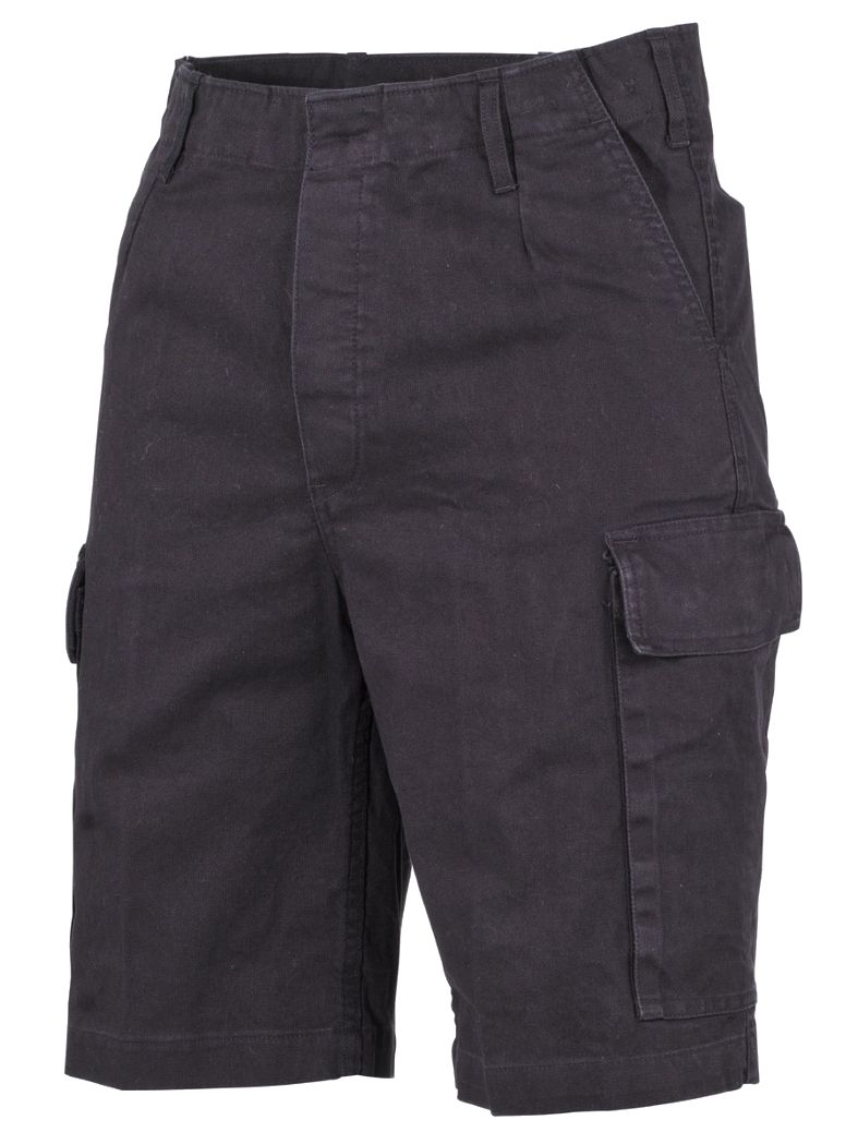 Bundeswehr Moleskin Bermuda schwarz stonewashed