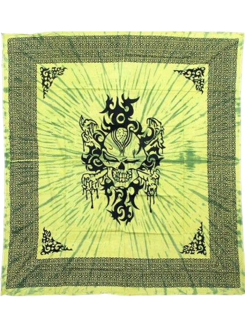 Tagesdecke Totenkopf 220 x 220 cm