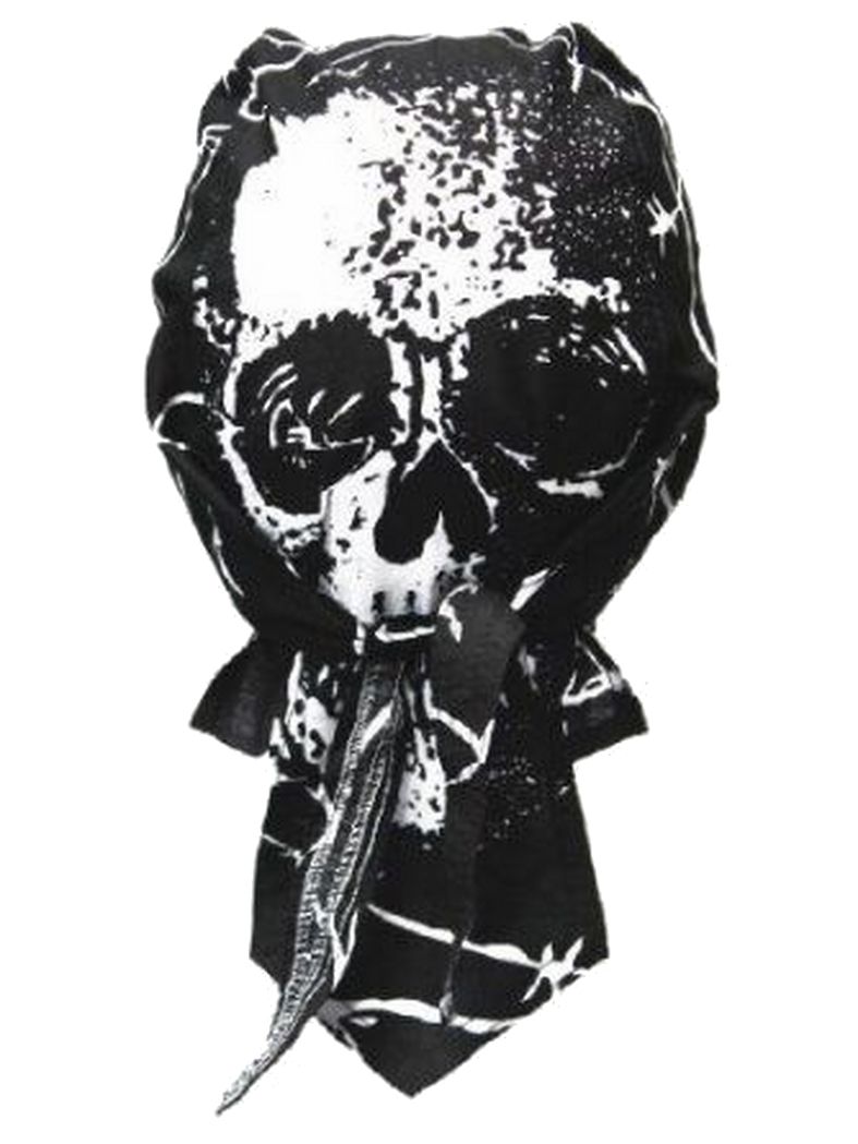 Bandana Cap Totenkopf mit Drähten