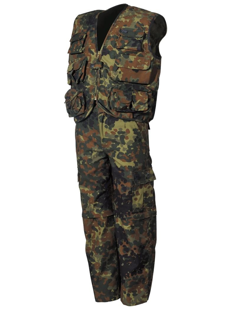 2 teiliger Militär Kinder Anzug flecktarn