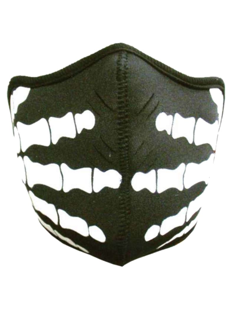 Motorrad Biker Maske Skelett Hand