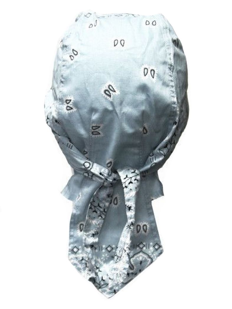Bandana Cap Old School hellblau weiß