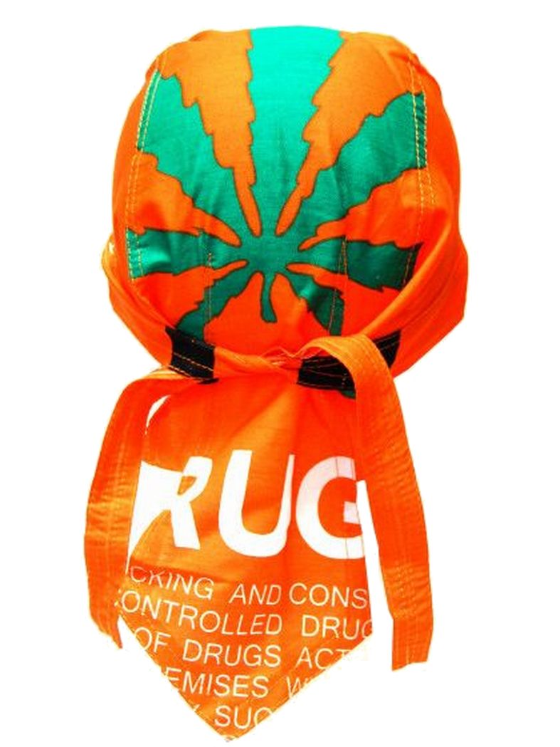 Bandana Cap Drugs orange