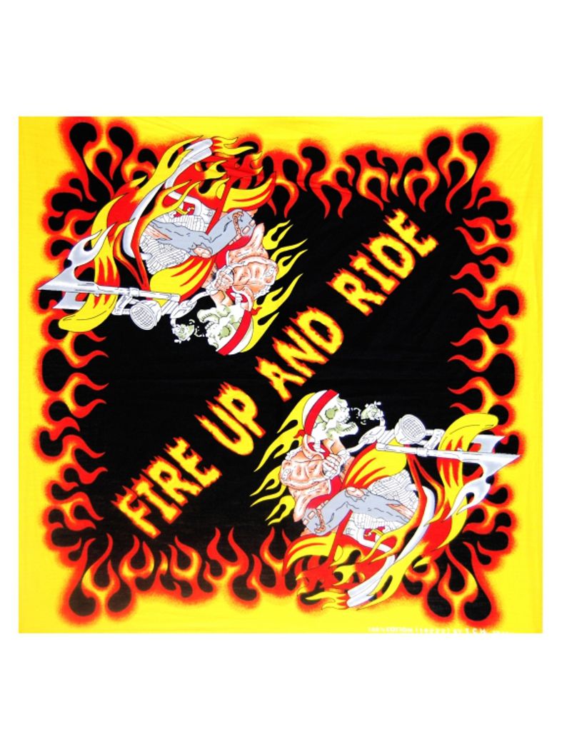 Bandana Fire Up And Ride