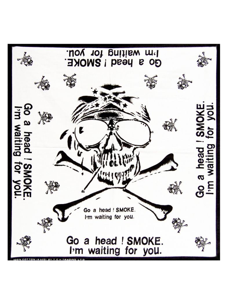 Bandana Go a head Smoke weiß