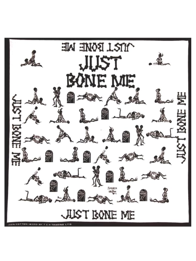 Bandana Just Bone Me weiß