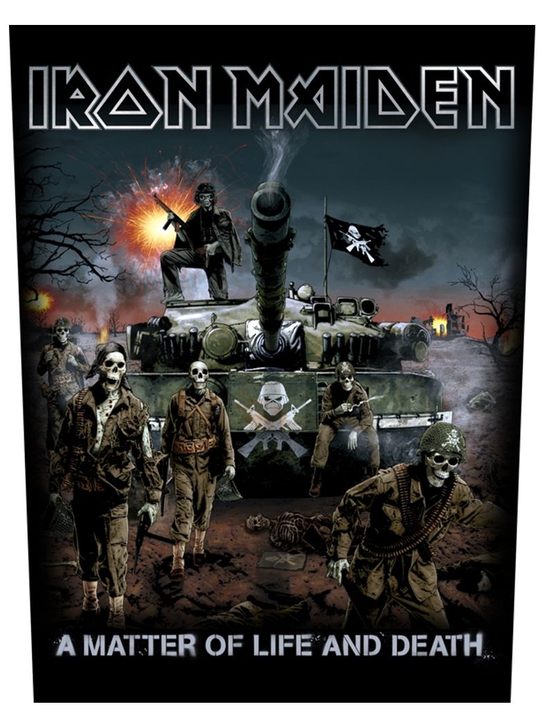 Iron Maiden Rückenaufnäher A Matter of Life and Death