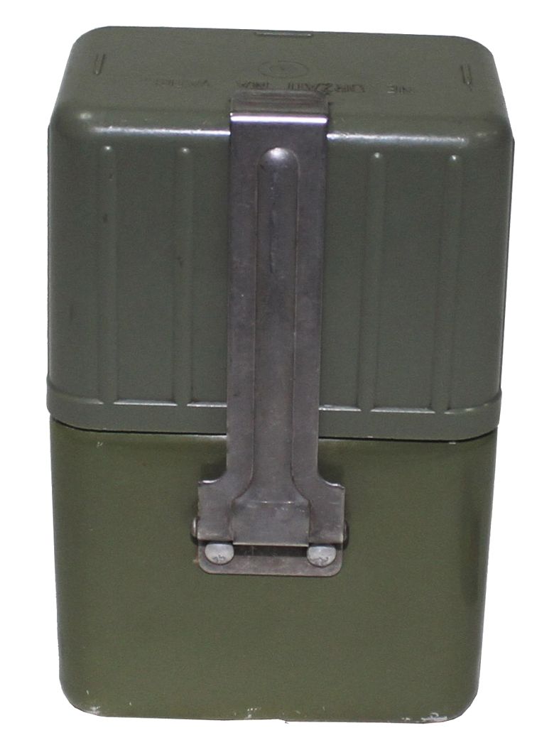 Jugoslawische Armee Feldflasche eckig gebraucht