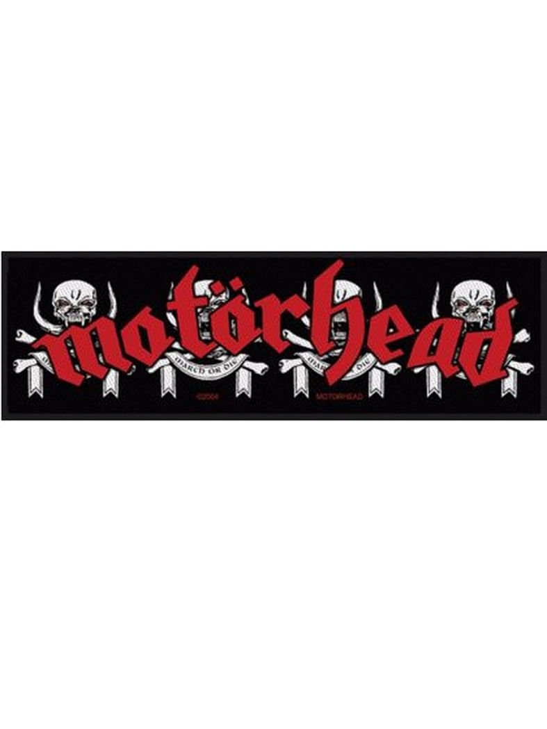 Superstrip Aufnäher Motörhead - March Or Die