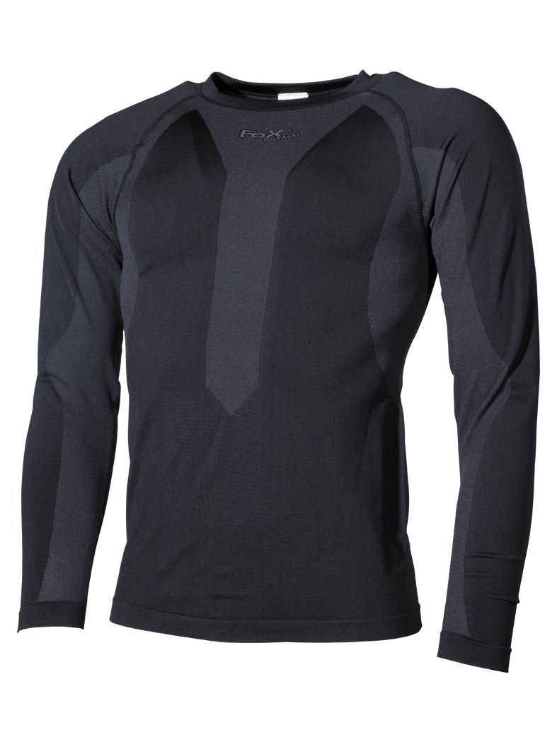 Thermo Funktions Unterhemd langarm schwarz