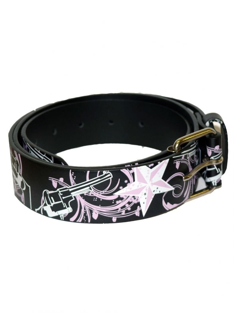 Gürtel Sterne weiß und pink