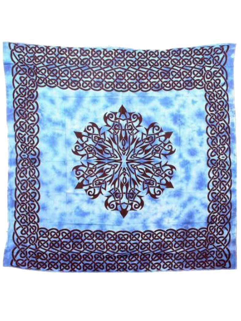 Tagesdecke Muster blau 220 x 220 cm