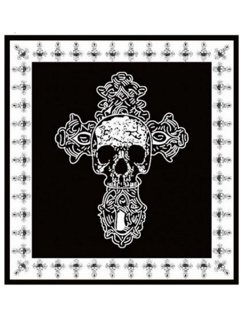 Tagesdecke Totenkopf Kreuz 240 x 150 cm