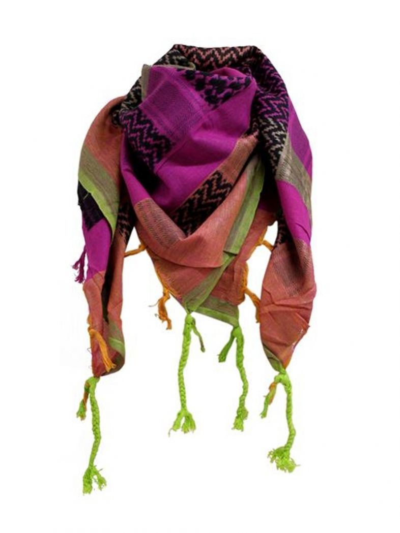 Palästinenser Tuch Magenta Orange Gelb Grün
