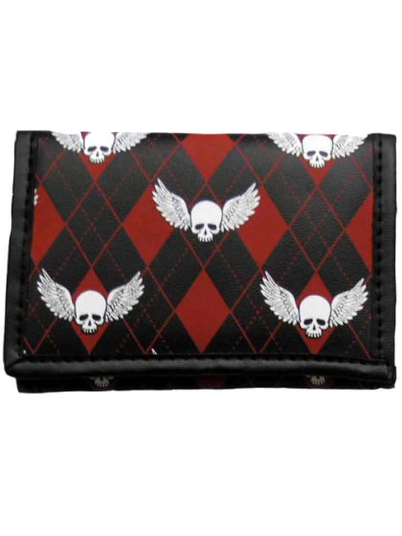Geldbeutel mit Kette skull with wings