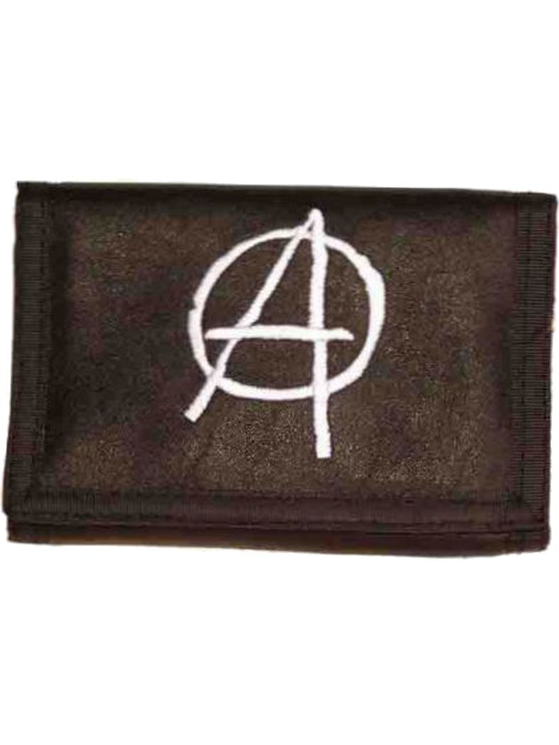 Geldbeutel schwarz mit Kette Anarchy