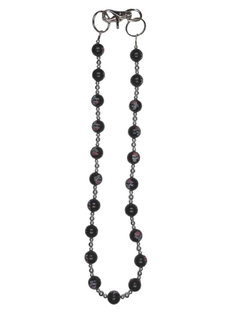 Geldbeutel Kette Kugeln Pirat Skull