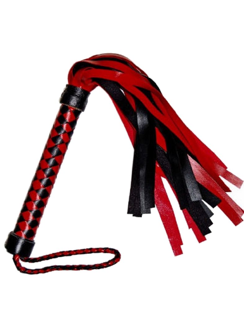 Kunstleder Peitsche 45 cm mit Riemen