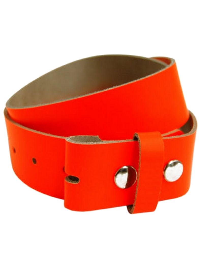 Leder Wechselgürtel orange rot