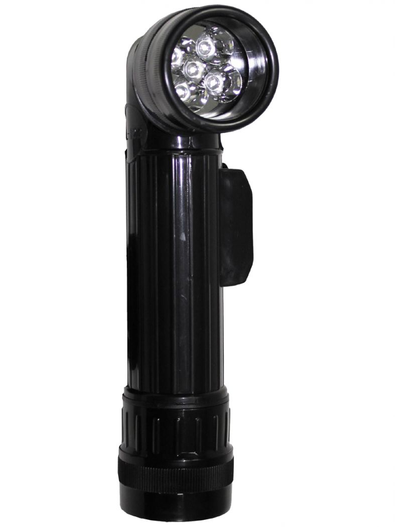 US Army Taschenlampe groß schwarz LED