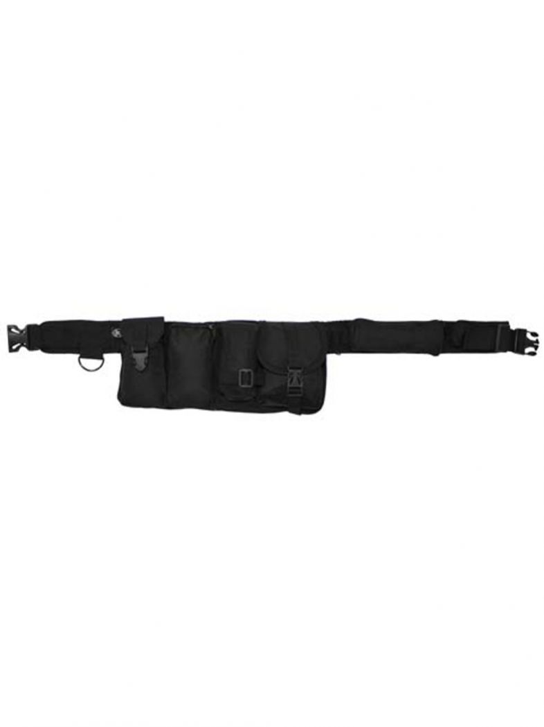 Hüftgurt mit 6 Taschen schwarz
