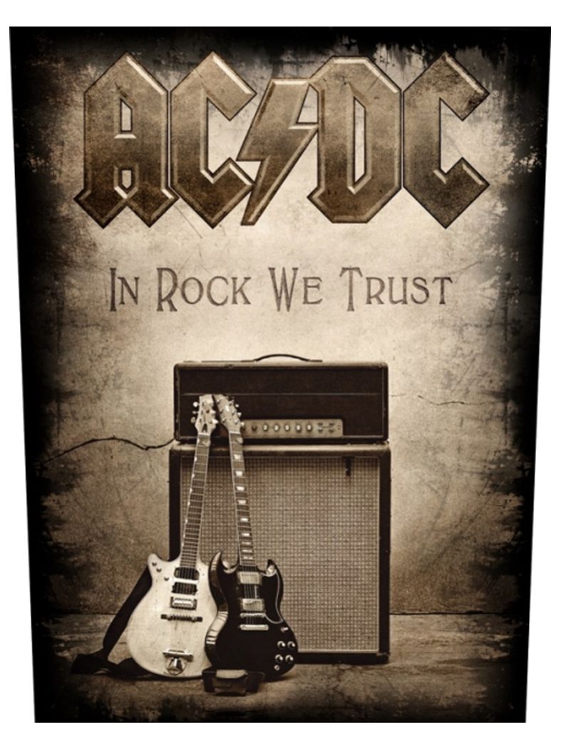 ACDC Rückenaufnäher In Rock We Trust