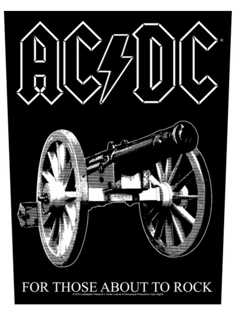 ACDC Rückenaufnäher For Those About To Rock schwarz