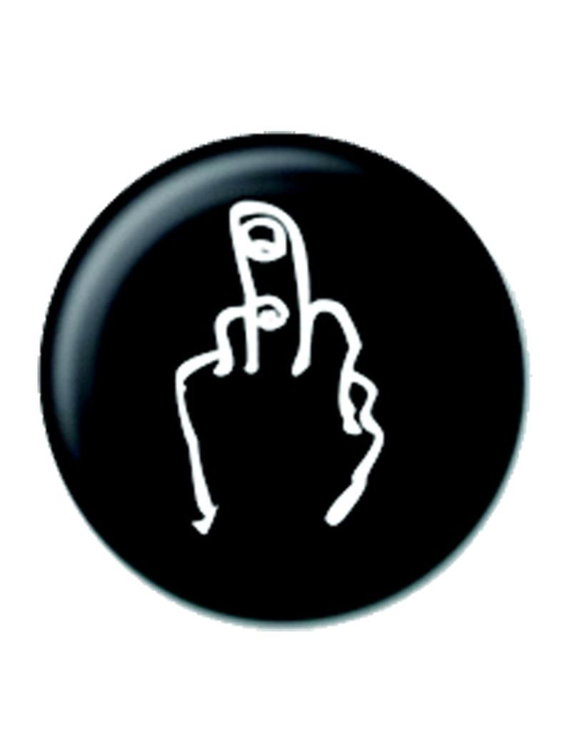 2 Button Fuck off schwarz