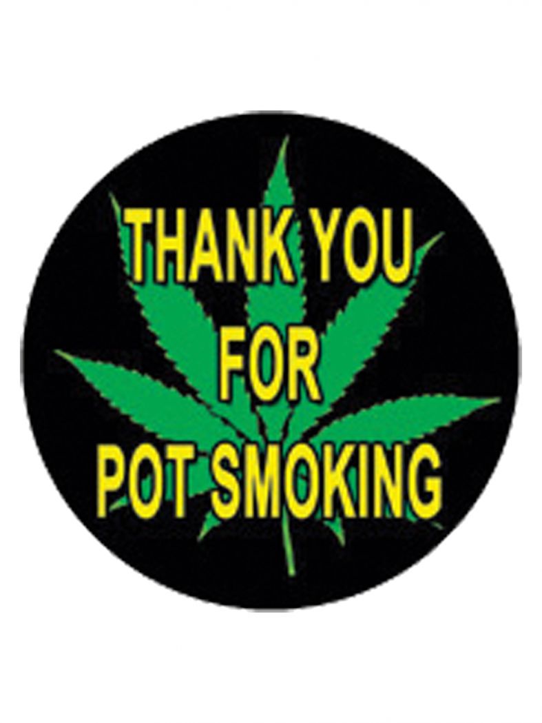 3 Aufkleber Thank you for Pot Smoking